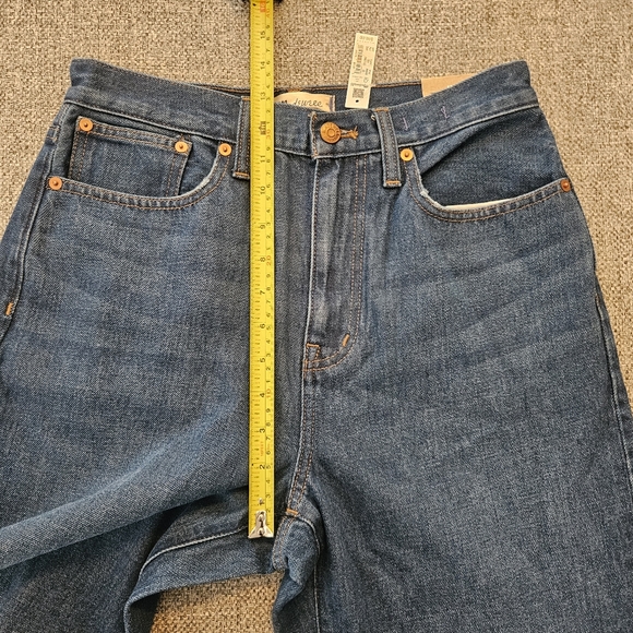 MADEWELL Baggy Straight Hi Rise Jeans Size 26 New With Tags Medium Wash - Picture 3 of 8